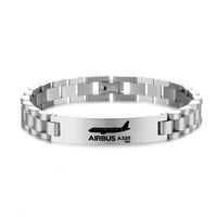 Thumbnail for The Airbus A320Neo Designed Stainless Steel Chain Bracelets