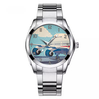 Thumbnail for Vintage Boeing 747 Designed Stainless Steel Band Watches