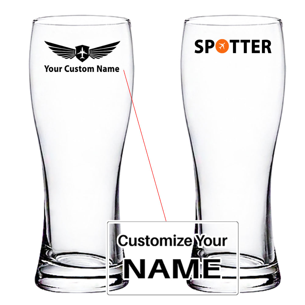 Spotter Designed Pilsner Beer Glasses
