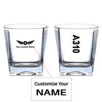 Thumbnail for A310 Text Designed Whiskey Glass