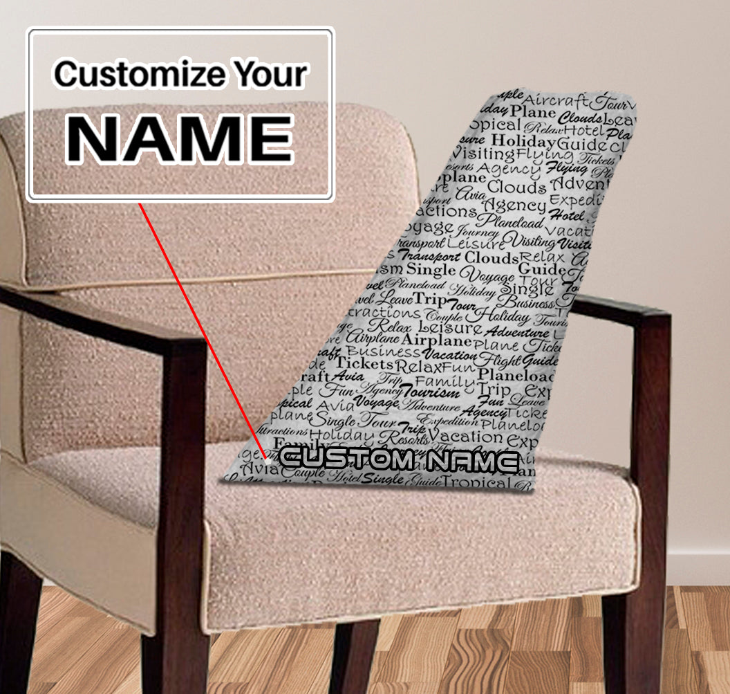 Aviation Lovers Texts Designed Aircraft Tail Pillows