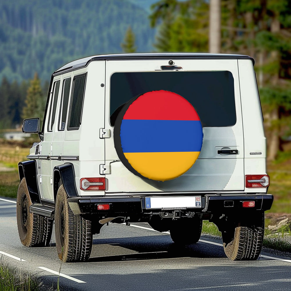 Armenia Flag Designed Tire Cover Cases