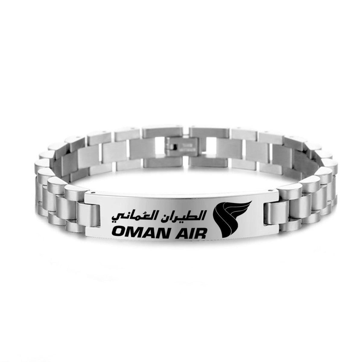 Oman Airlines Designed Stainless Steel Chain Bracelets