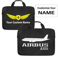 Thumbnail for Airbus A320 Printed Designed Laptop & Tablet Bags
