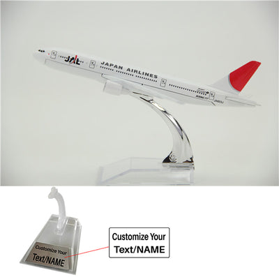 Japan Airlines Boeing 777 Airplane Model (16CM) aviation themed 16-18cm scale model aircraft, diecast metal.