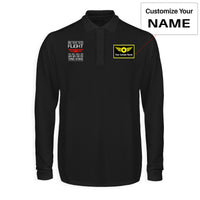 Thumbnail for Once You've Tasted Flight Designed Long Sleeve Polo T-Shirts