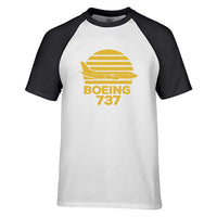 Thumbnail for Retro Boeing 737 Designed Raglan T-Shirts