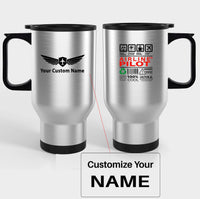 Thumbnail for Airline Pilot Label Designed Travel Mugs (With Holder)