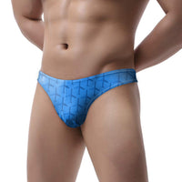 Thumbnail for Blue Seamless Airplanes Designed Men Thong Underwear