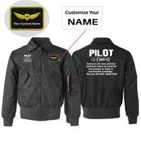 Thumbnail for Pilot [Noun] Designed Embroidered Patch Attachable Jackets