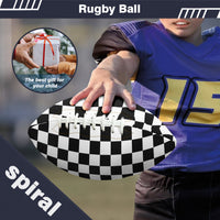 Thumbnail for Black & White Boxes Designed Rugby