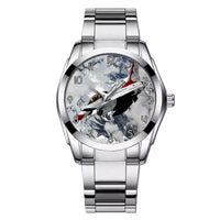 Thumbnail for US AirForce Show Fighter Jet 16 Designed Stainless Steel Band Watches