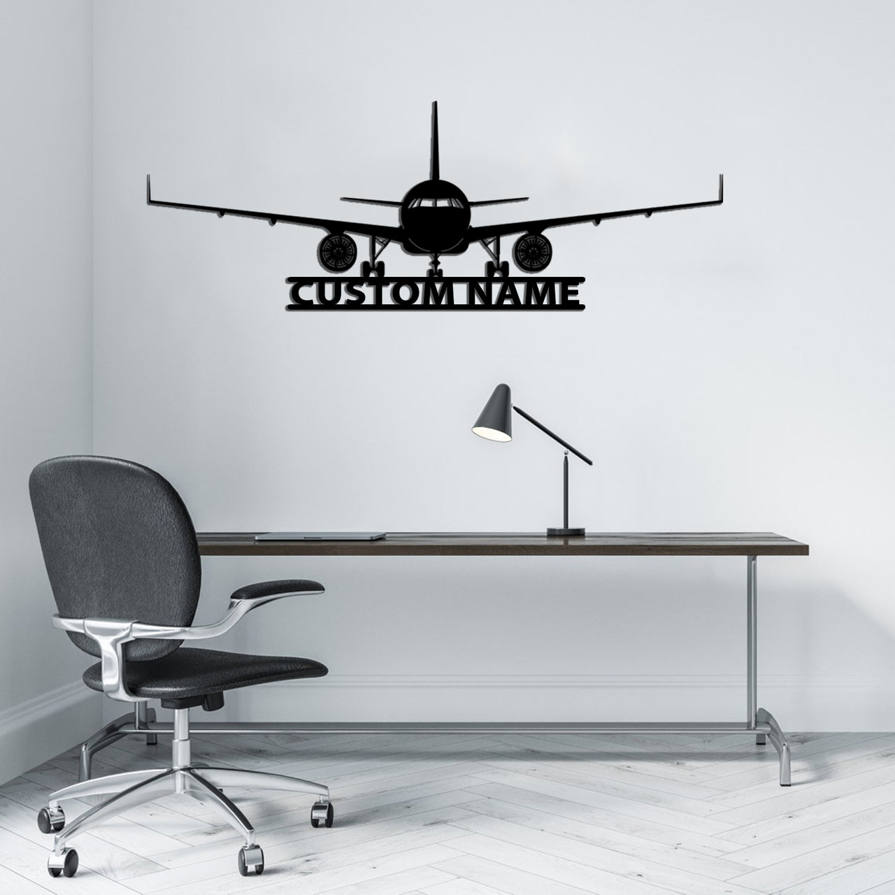 Airbus A320 Silhouette Designed Wall Metal Signs