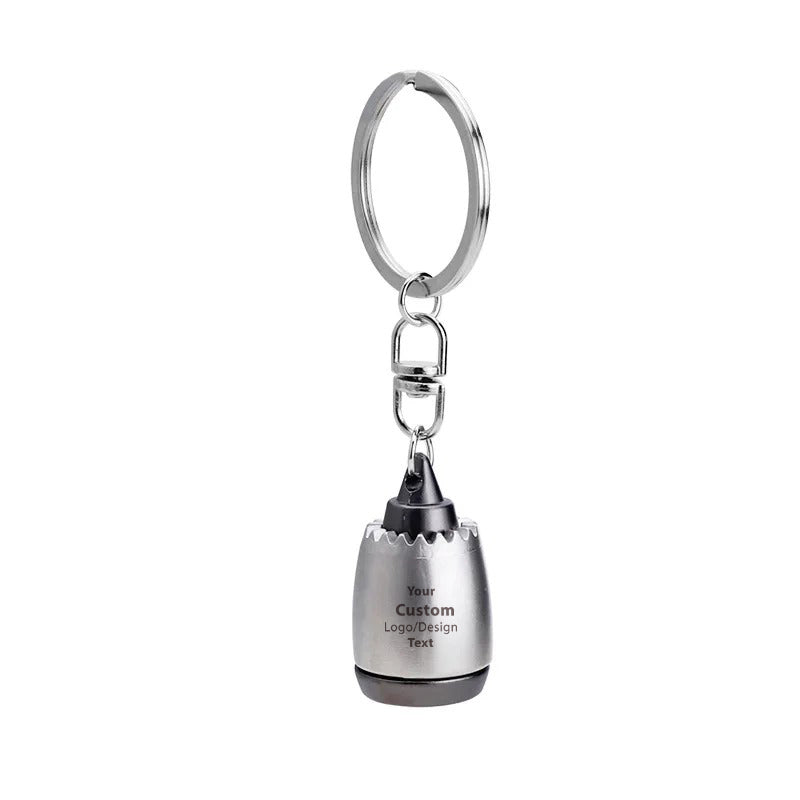 New Custom Design Image Logo Jet Engine Turbine Key Chains