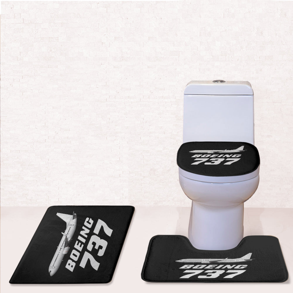 The Boeing 737 Designed Toilet Seat Cover Three-piece Set