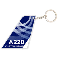 Thumbnail for Tail Airbus A220 Designed Key Chains