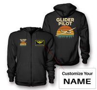 Thumbnail for Retro Glider Designed Zipped Hoodies