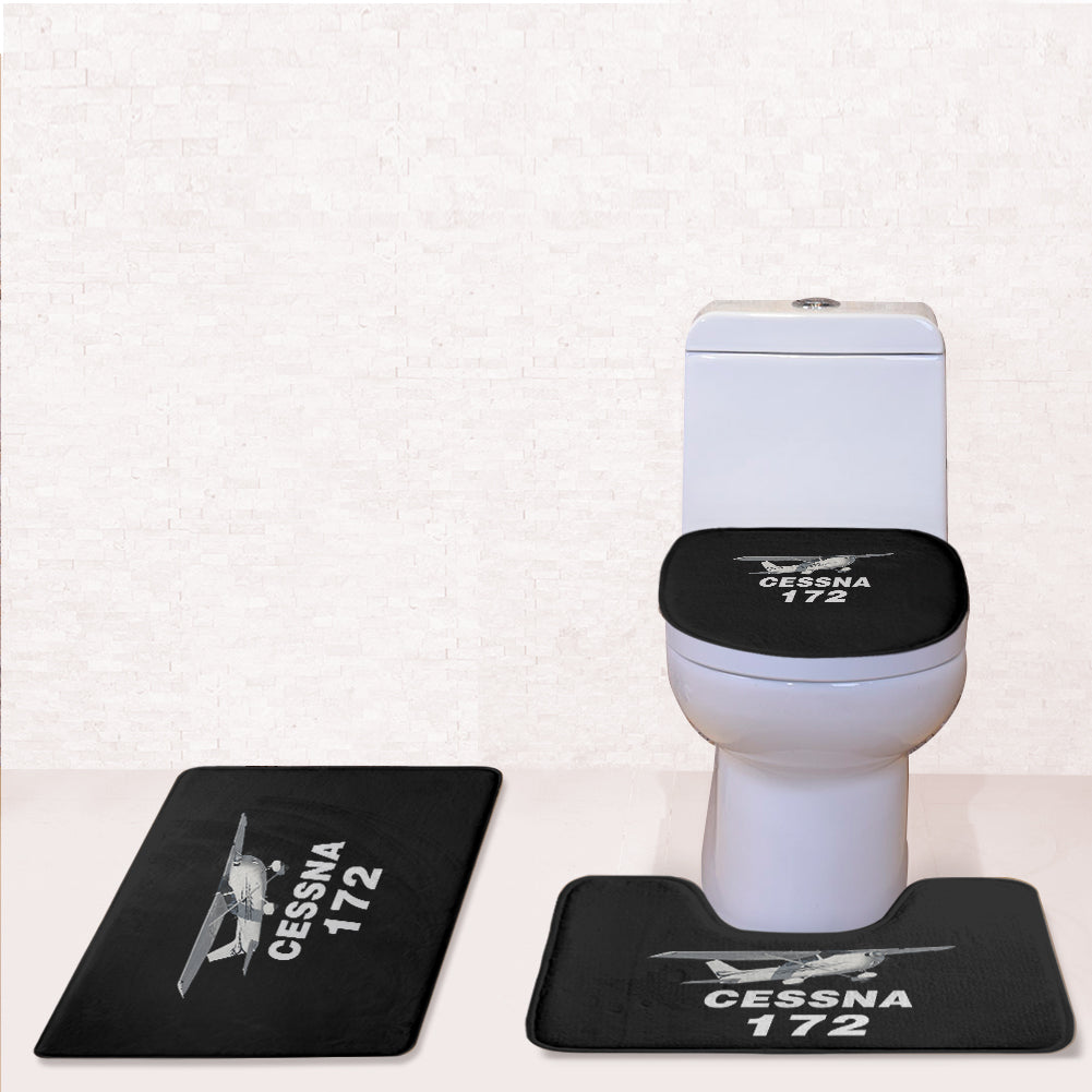 The Cessna 172 Designed Toilet Seat Cover Three-piece Set