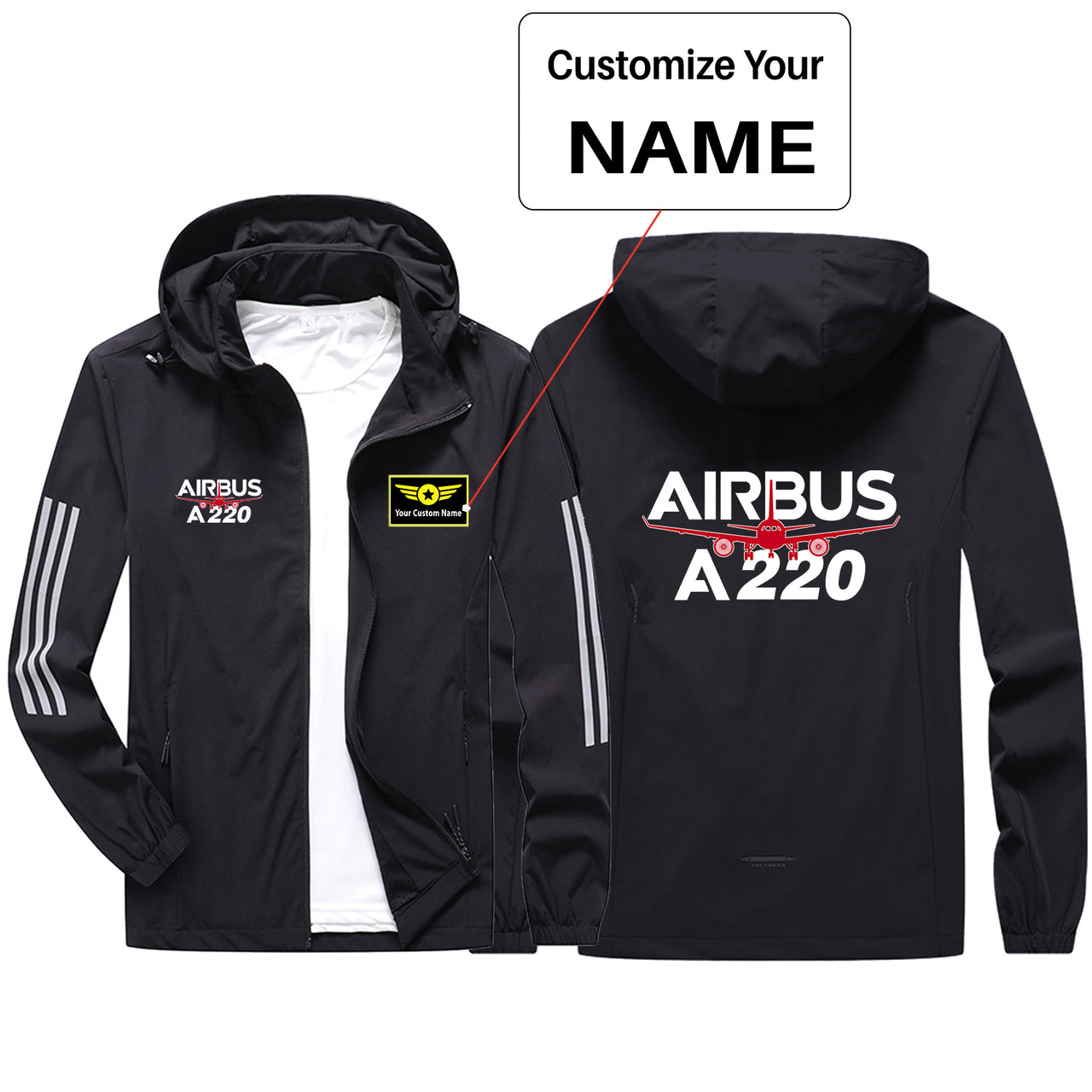 Amazing Airbus A220 Sport & Running Jackets