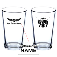 Thumbnail for Boeing 787 & Plane Designed Beer & Water Glasses