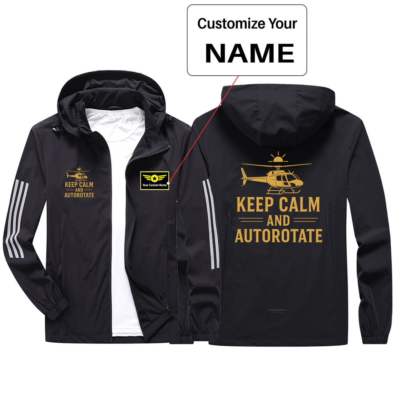 Keep Calm and Autorotate Design Sport & Running Jackets