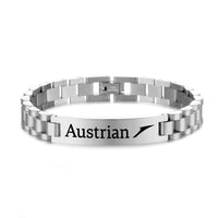 Thumbnail for Austrian Airlines Designed Stainless Steel Chain Bracelets