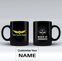 Thumbnail for Keep It Coordinated Designed Black Mugs