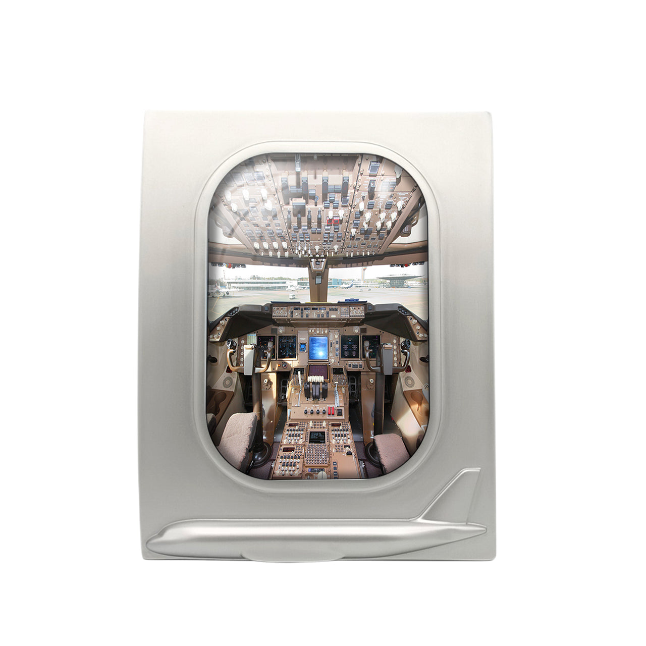 Boeing 747 Cockpit Designed Airplane Window Photo Frame