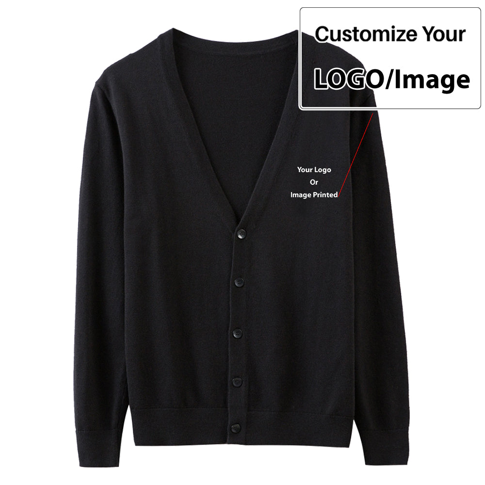 Custom Design Image Logo Designed Cardigan Sweaters