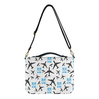 Thumbnail for Fly Be Free White 2 Designed PU Accessories Bags Strap Style