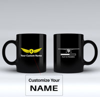 Thumbnail for Pilot In Progress (Cessna) Designed Black Mugs