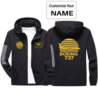 Thumbnail for Retro Boeing 737 Design Sport & Running Jackets