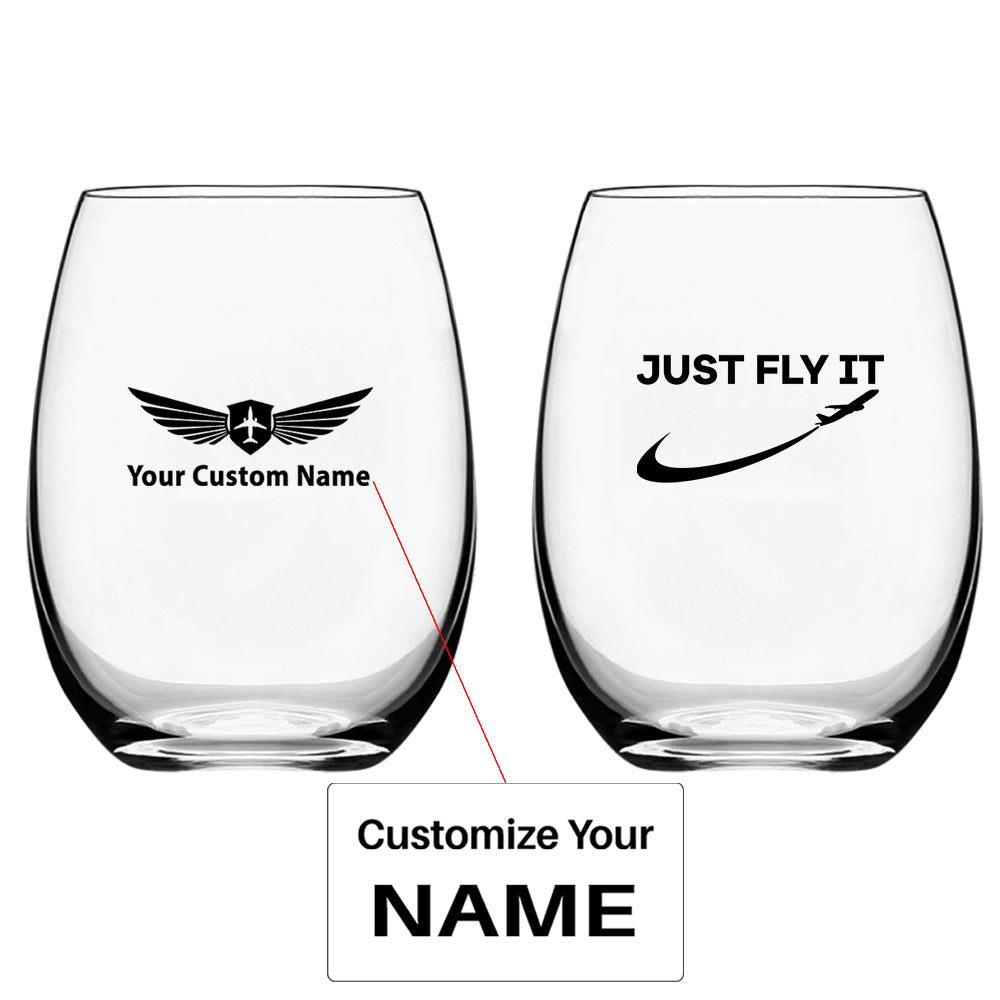 Just Fly It 2 Designed Water & Drink Glasses