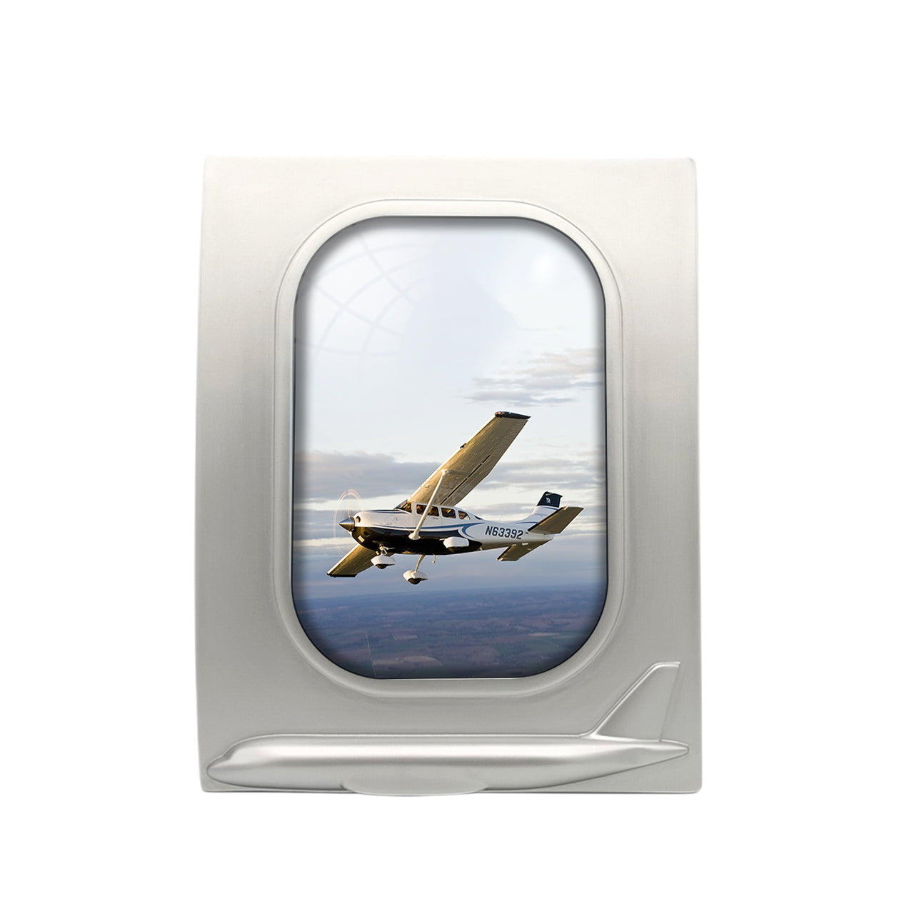 Cruising Cessna Designed Airplane Window Photo Frame