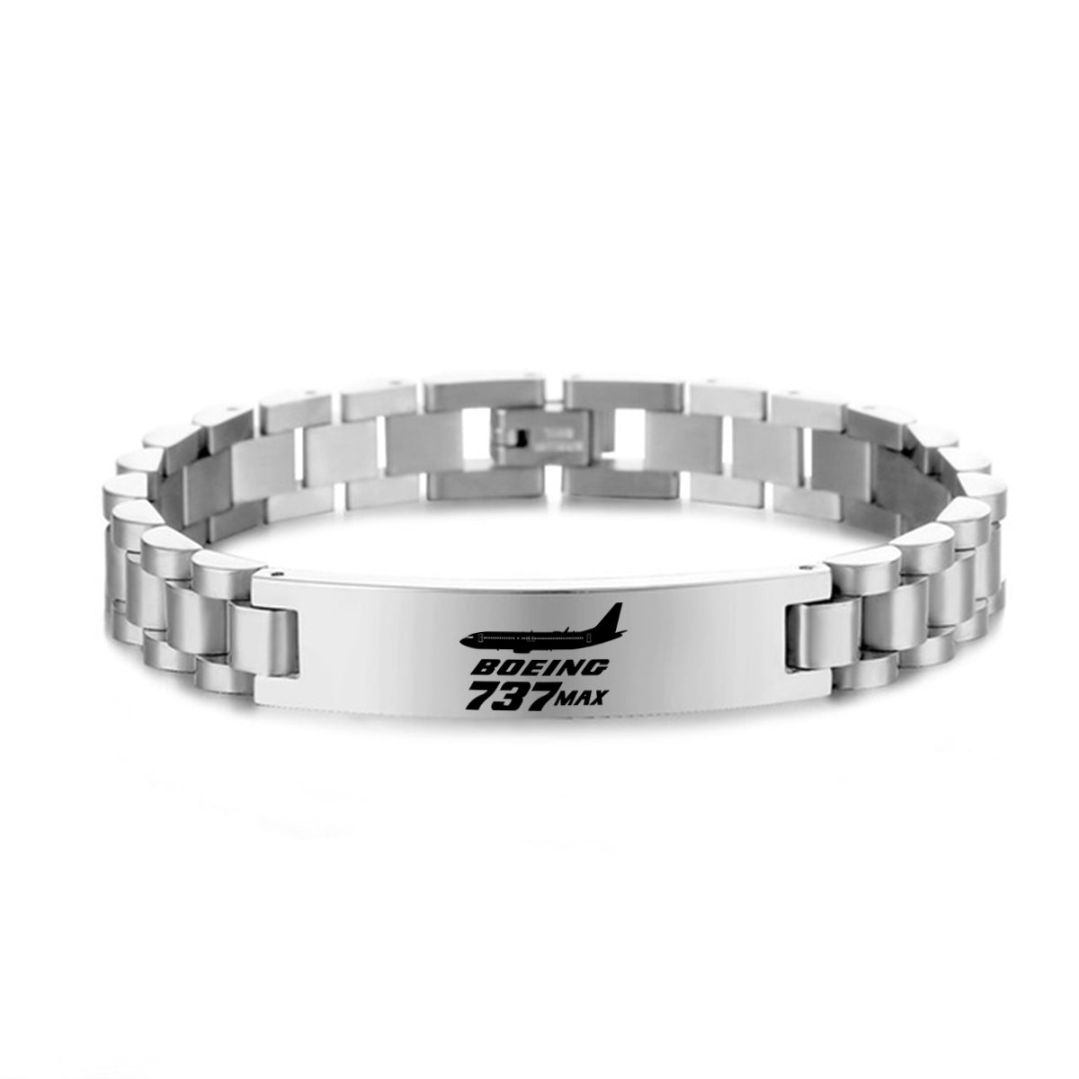 The Boeing 737Max Designed Stainless Steel Chain Bracelets