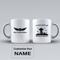 Thumbnail for Air Traffic Controllers - We Rule The Sky Designed Ceramic White Mugs