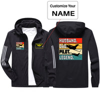 Thumbnail for Husband & Dad & Pilot & Legend Sport & Running Jackets