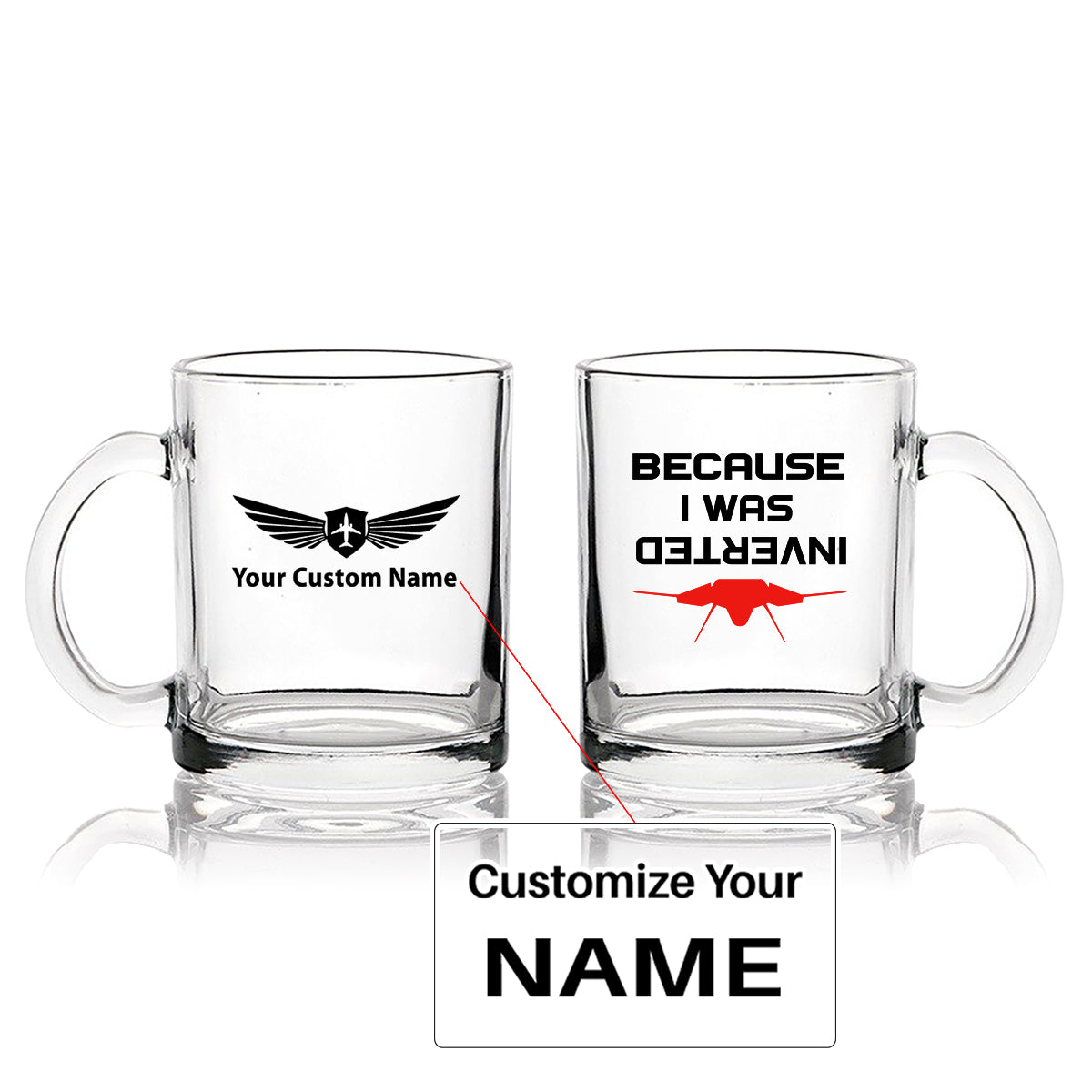 Because I was Inverted Designed Coffee & Tea Glasses