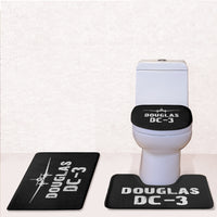Thumbnail for Douglas DC-3 & Plane Designed Toilet Seat Cover Three-piece Set