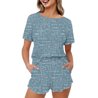 Thumbnail for Jet Planes & Airport Signs 2 Designed Women Summer Home Suits