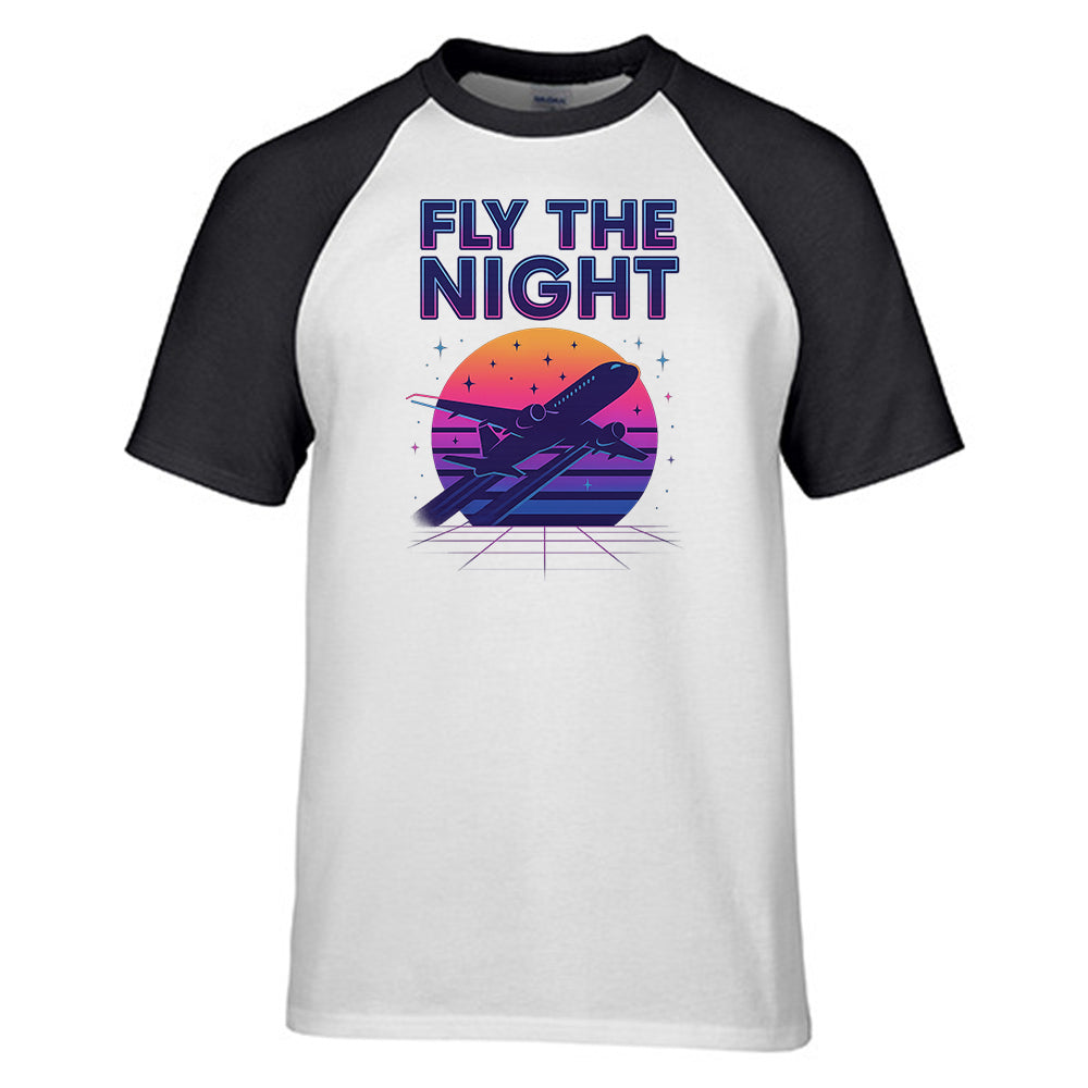 Fly The Night Designed Raglan T-Shirts