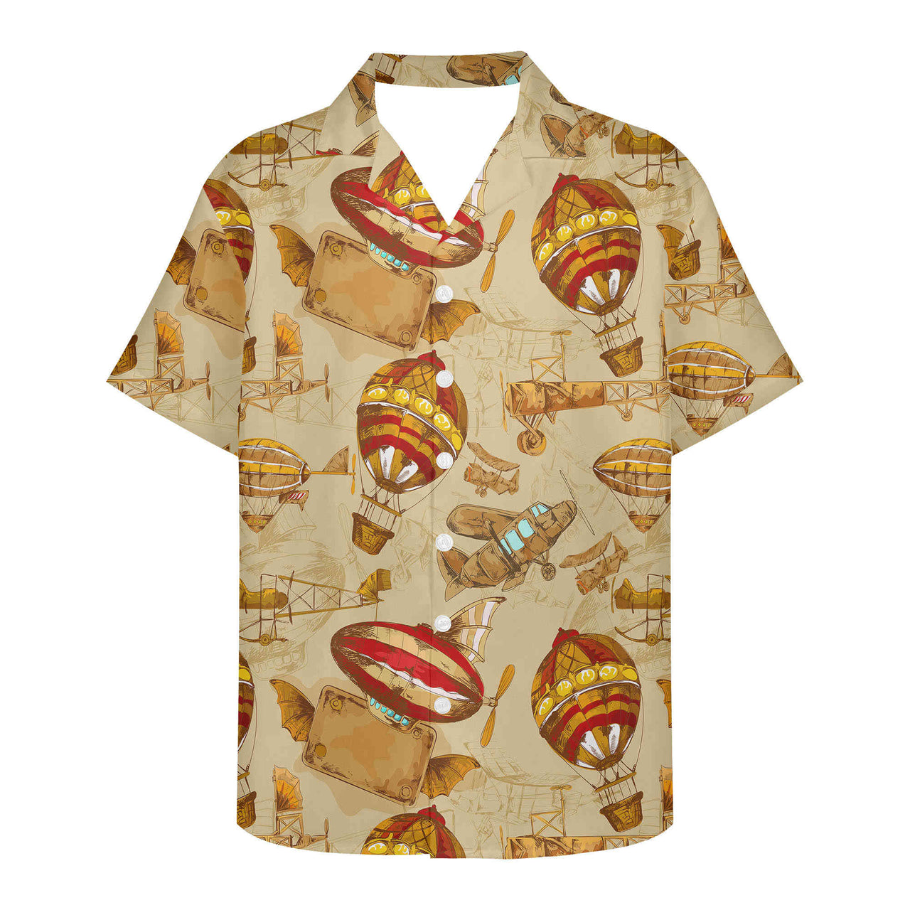 Graphical Travel Designed 3D Hawaiian Shirts