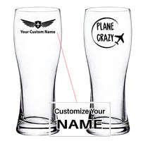 Thumbnail for Plane Crazy Designed Pilsner Beer Glasses