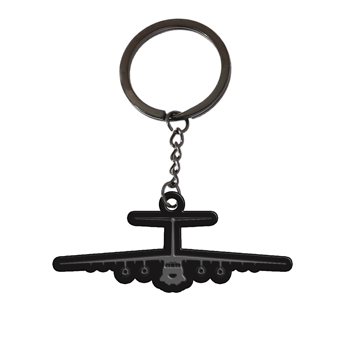 Ilyushin IL-76 Silhouette Designed Hollow Key Chains