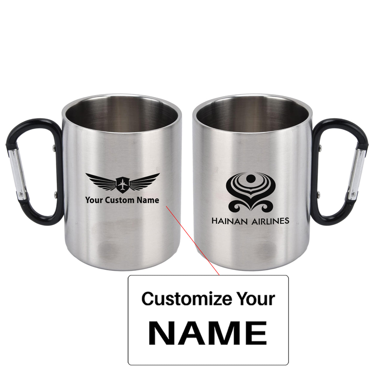 Hainan Airlines Designed Stainless Steel Outdoors Mugs