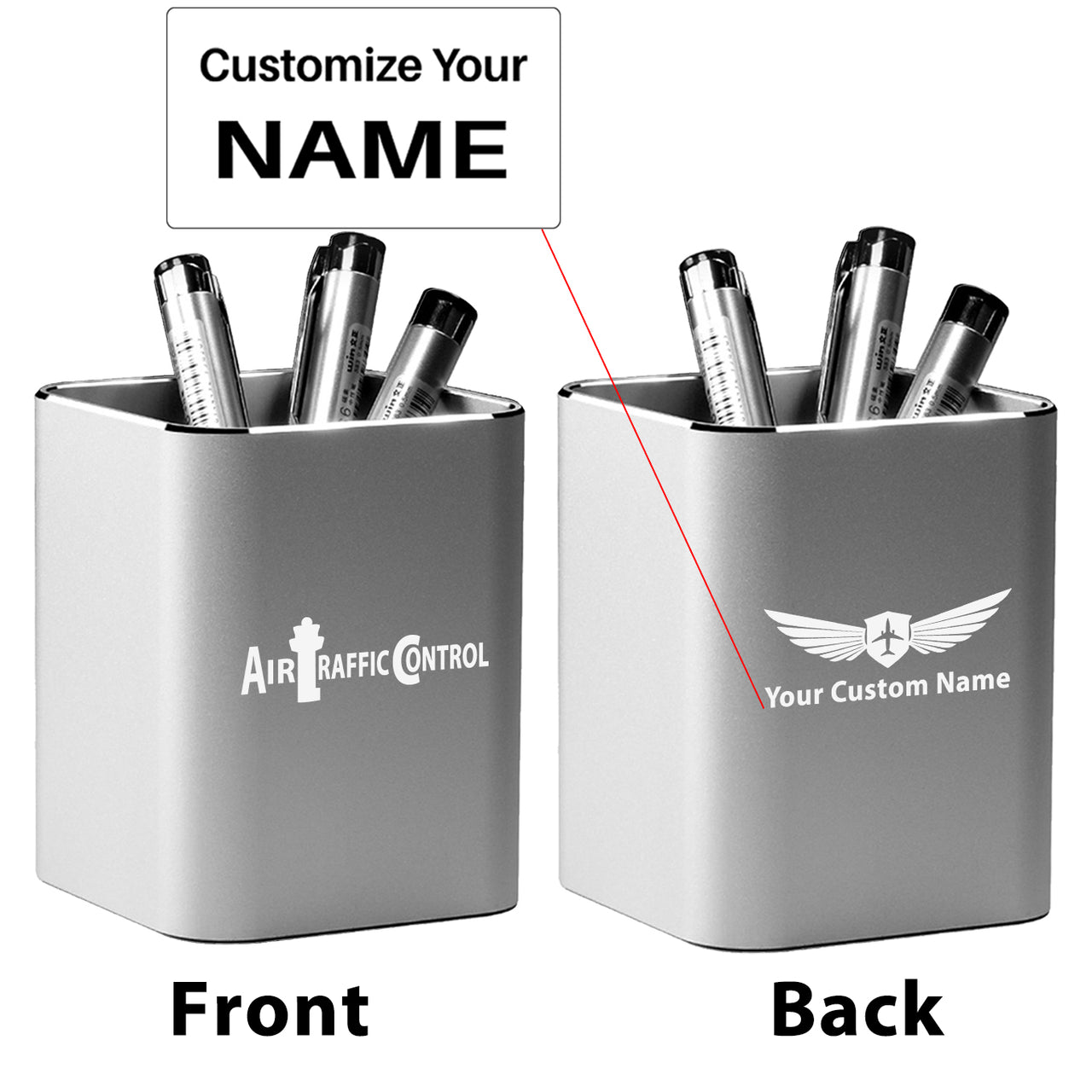 Air Traffic Control Designed Aluminium Alloy Pen Holders