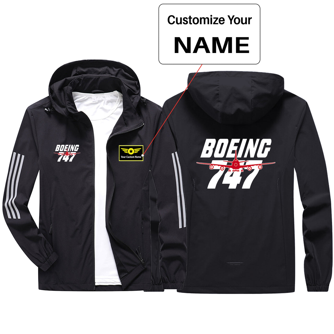 Amazing Boeing 747 Sport & Running Jackets