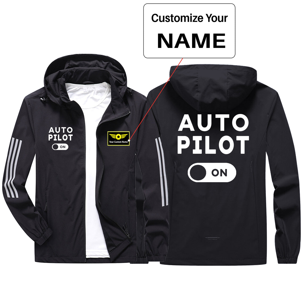 Auto Pilot ON Sport & Running Jackets