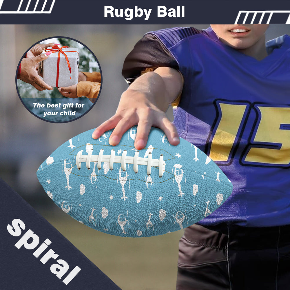 Helicopters & Clouds Designed Rugby