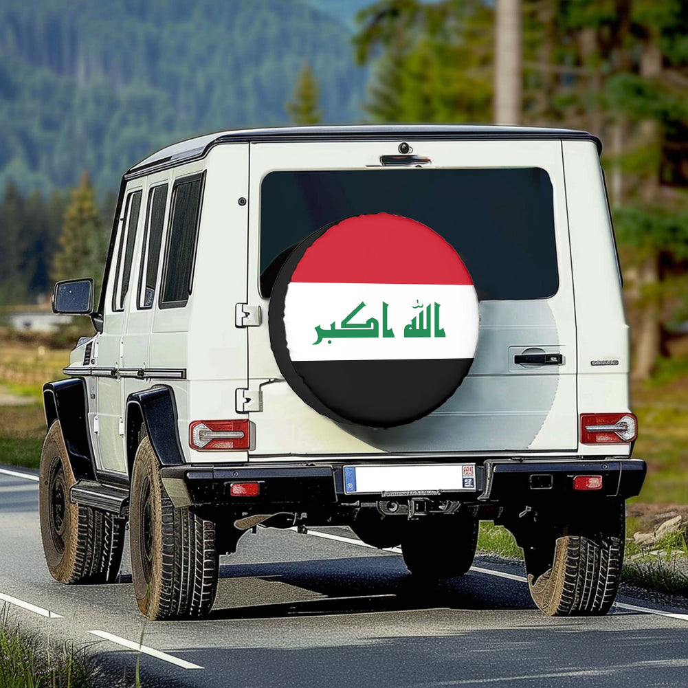 Iraq Flag Designed Tire Cover Cases